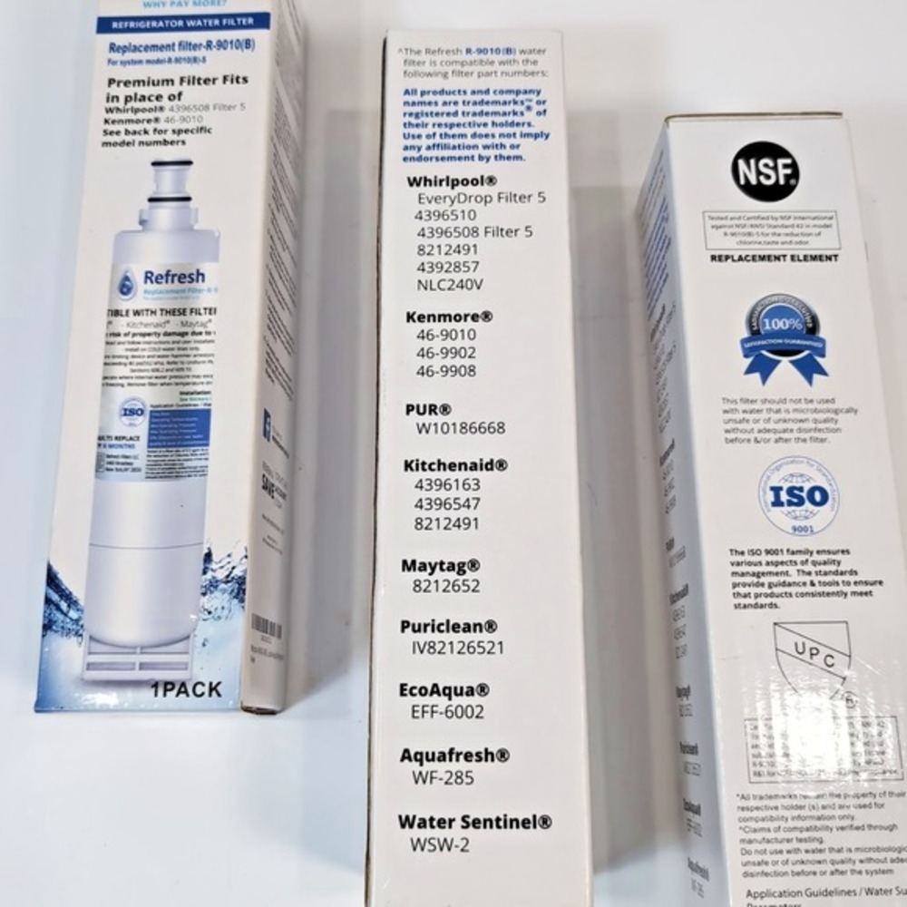 Refresh Refrigerator Water Filters R-9010(B)‎  Lot of 3